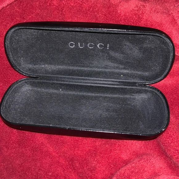 Authentic  Gucci Black leather Sunglasses case - Picture 6 of 11